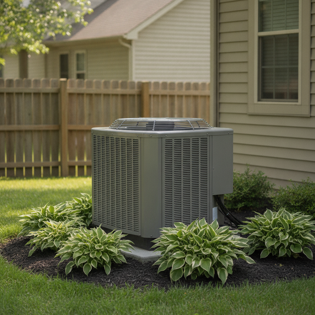 residential outdoor hvac unit - no face
